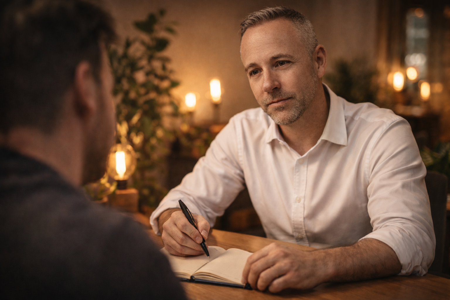 Matthew A. Buckley in a one-on-one coaching session
